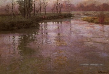 Sur la rivière française impressionnisme Norwegian paysage Frits Thaulow Peinture à l'huile